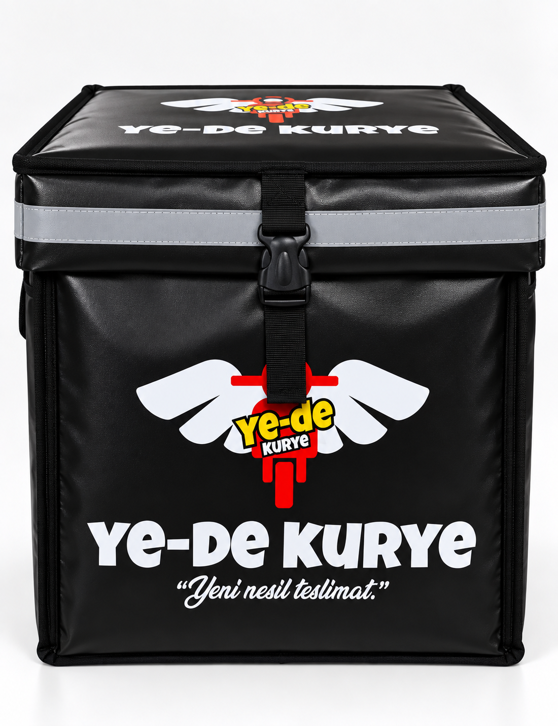 Endüstriyel Dokuma Kilit Kolonlu Kurye Çantası Emniyet kilitli ayarlanabilir dokuma kemer mekanizmalı siyah kurye çantası
