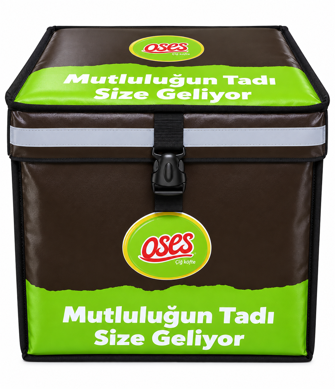 Termal İzolasyonlu Klips Kilitli Kurye Çantası Soğuk zincir gıda taşımacılığına uygun mandal klips kilitli kurye çantası
